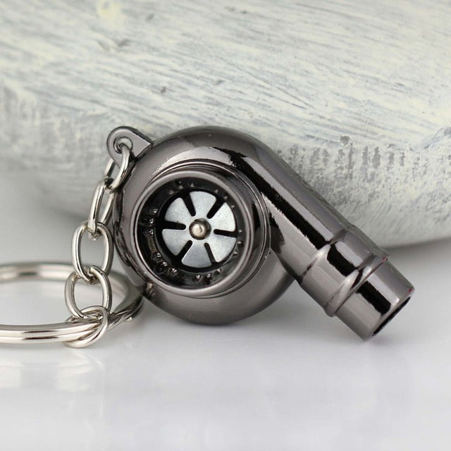 Turbo Keychain Metal Whistle Supercharger