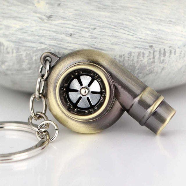 Turbo Keychain Metal Whistle Supercharger