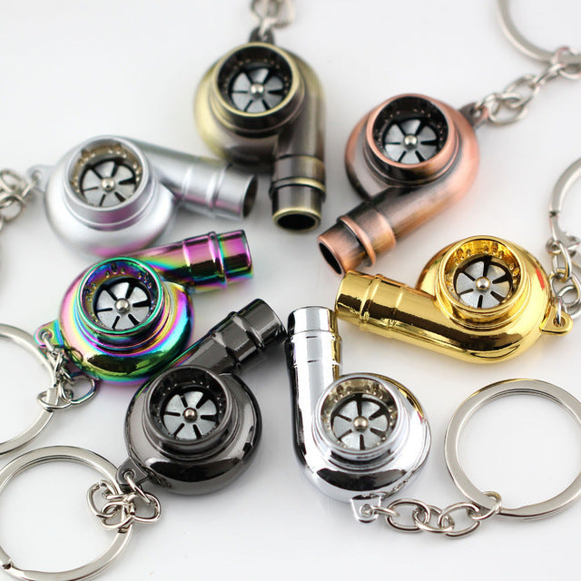 Turbo Keychain Metal Whistle Supercharger