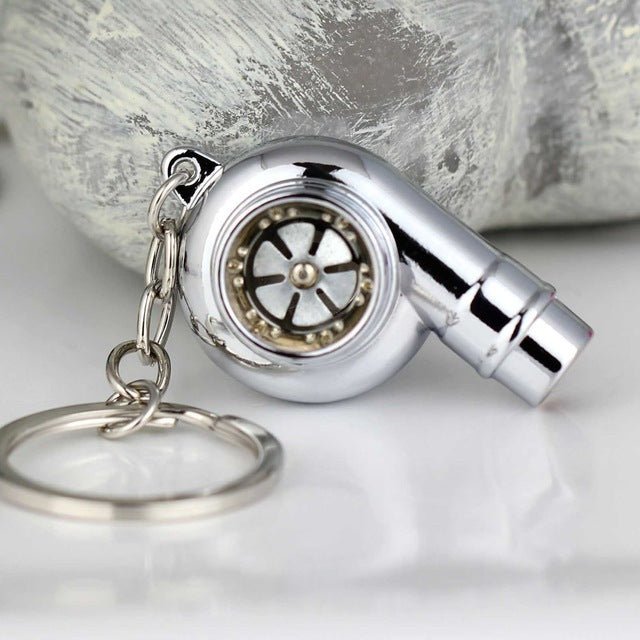 Turbo Keychain Metal Whistle Supercharger